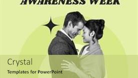  Presentation with mental - Presentation theme having composition-of-mental-health-awareness background and a yellow colored foreground