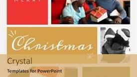  Presentation with merry christmas - Presentation enhanced with composition-of-merry-christmas-text background and a yellow colored foreground