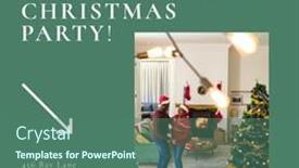  Presentation with merry christmas - Slide deck enhanced with composition-of-merry-christmas-text background and a ocean colored foreground