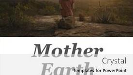  Presentation with earth - Theme with composition-of-mother-earth-smiles background and a white colored foreground
