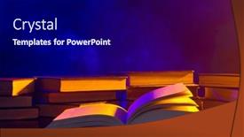  Presentation with books - Presentation having composition-of-multiple-books background and a black colored foreground