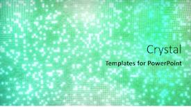  Presentation with white green - Presentation theme featuring composition-of-multiple-white-spots background and a  colored foreground