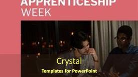  Presentation with apprenticeship - Presentation featuring composition-of-national-apprenticeship-week background and a wine colored foreground