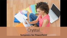  Presentation with professional development - Slide set consisting of composition-of-national-careers-week background and a  colored foreground