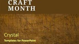  Presentation with leather craft - Presentation having composition-of-national-craft-month background and a  colored foreground