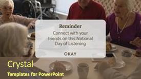  Presentation with listening - Theme with composition-of-national-day background and a violet colored foreground