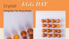  Presentation with farming - Presentation theme featuring composition-of-national-egg-day background and a gold colored foreground
