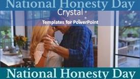  Presentation with honesty - Presentation having composition-of-national-honesty-day background and a teal colored foreground