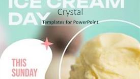  Presentation with lifestyle - Presentation theme enhanced with composition-of-national-ice-cream background and a cool aqua colored foreground