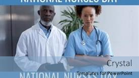  Presentation with male nurse - PPT theme enhanced with composition-of-national-nurses-day background and a  colored foreground