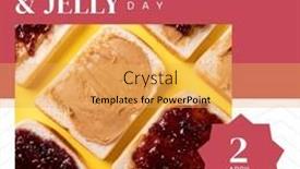  Presentation with peanut butter - Presentation theme featuring composition-of-national-peanut-butter background and a yellow colored foreground