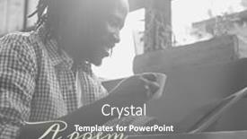  Presentation with poetry - Theme consisting of composition-of-national-poetry-month background and a gray colored foreground