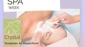  Presentation with spa concept - Slide deck with composition-of-national-spa-week background and a  colored foreground