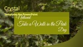  Presentation with walk - Slide deck enhanced with composition-of-national-take background and a tawny brown colored foreground