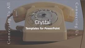  Presentation with telephone - Presentation design enhanced with composition-of-national-telephone-day background and a gray colored foreground