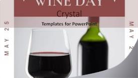  Presentation with bottle red wine - 