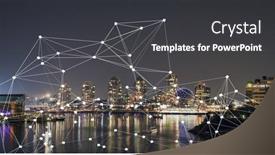  Presentation with digital image - Audience pleasing PPT layouts consisting of composition-of-net-of-connections backdrop and a dark gray colored foreground