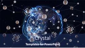  Presentation with connections - PPT layouts having composition-of-network-of-connections background and a navy blue colored foreground