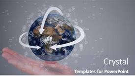  Presentation with connections - Slide deck consisting of composition-of-network-of-connections background and a gray colored foreground