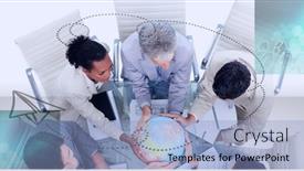  Presentation with business networking - Amazing presentation having composition-of-network-of-connections backdrop and a light blue colored foreground