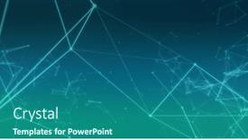  Presentation with connections - Theme with composition-of-network-of-connections background and a ocean colored foreground