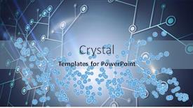  Presentation with business networking - PPT layouts having composition-of-network-of-digital background and a light blue colored foreground