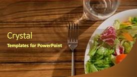  Presentation with food waste - Slide deck having composition-of-no-more-food background and a tawny brown colored foreground