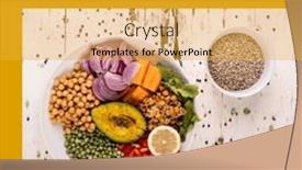  Presentation with food waste - Presentation theme having composition-of-no-more-food background and a gold colored foreground