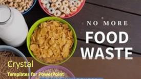  Presentation with food waste - Slide deck consisting of composition-of-no-more-food background and a tawny brown colored foreground