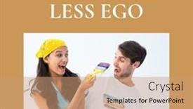  Presentation with empathy - Presentation theme enhanced with composition-of-one-world-less background and a coral colored foreground