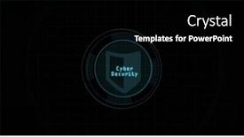  Presentation with shield - Presentation with composition-of-online-security-text background and a black colored foreground
