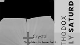  Presentation with cross faith - Presentation having composition-of-orthodox-holy-saturday background and a light gray colored foreground