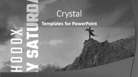  Presentation with cross faith - Theme having composition-of-orthodox-holy-saturday background and a dark gray colored foreground