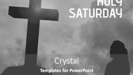  Presentation with christian faith - PPT layouts consisting of composition-of-orthodox-holy-saturday background and a gray colored foreground
