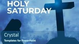  Presentation with christianity - Presentation featuring composition-of-orthodox-holy-saturday background and a ocean colored foreground