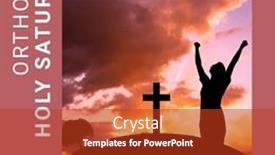  Presentation with christian faith - Slides with composition-of-orthodox-holy-saturday background and a crimson colored foreground