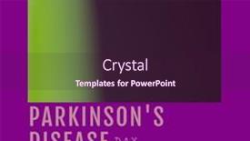  Presentation with parkinson disease - Presentation theme featuring composition-of-parkinson-s-disease background and a wine colored foreground