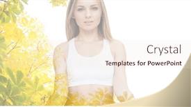  Presentation with wellbeing - PPT theme enhanced with composition-of-portrait-of-caucasian background and a lemonade colored foreground