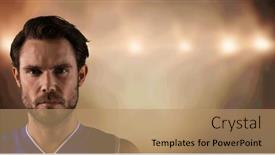  Presentation with competition - Slides enhanced with composition-of-portrait-of-male background and a coral colored foreground