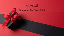  Presentation with pink retail - PPT theme with composition-of-present-with-pink background and a red colored foreground