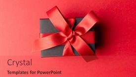  Presentation with red - Presentation design with composition-of-present-with-red background and a red colored foreground