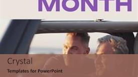  Presentation with lgbtq pride - Theme enhanced with composition-of-pride-month-text background and a coral colored foreground