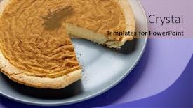  Presentation with spices - Presentation with composition-of-pumpkin-pie background and a gold colored foreground