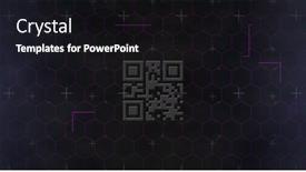  Presentation with data processing - Presentation having composition-of-qr-code background and a black colored foreground