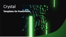  Presentation with green computing - Presentation theme with composition-of-qr-code background and a black colored foreground