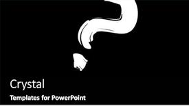  Presentation with global education - PPT theme consisting of composition-of-question-mark background and a black colored foreground