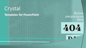  Presentation with awareness - PPT layouts featuring composition-of-raise-awareness background and a seafoam green colored foreground