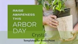  Presentation with awareness - PPT theme with composition-of-raise-awareness background and a seafoam green colored foreground