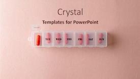  Presentation with red medical - PPT theme with composition-of-red-pills background and a  colored foreground