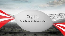  Presentation with rugby - PPT theme enhanced with composition-of-rugby-ball background and a  colored foreground